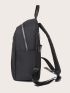 Minimalist Zipper Front Functional Backpack