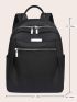 Minimalist Zipper Front Functional Backpack