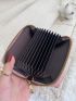 Crocodile Embossed Zipper Around Card Holder