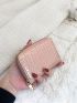 Crocodile Embossed Zip Around Card Holder