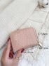 Crocodile Embossed Zip Around Card Holder