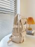 Cartoon bear & Release Buckle Decor Functional Backpack