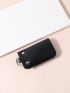 Button Decor Key Case
