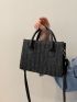 Minimalist Double Handle Straw Bag