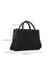 Minimalist Double Handle Straw Bag