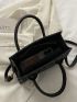 Minimalist Double Handle Straw Bag