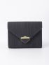 Metal Decor Small Wallet