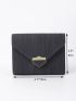 Metal Decor Small Wallet