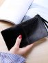 Stitch Detail Long Wallet