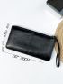 Stitch Detail Long Wallet
