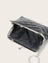 Argyle Quilted Kiss Lock Coin Purse