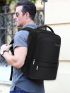 Men Letter Graphic Laptop Backpack