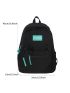 Letter Patch Detail Functional Backpack
