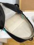 Letter Patch Detail Functional Backpack
