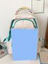 Letter Graphic Contrast Binding Functional Backpack