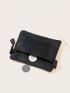 Hook-and-loop Fastener Detail Coin Purse