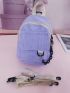 Mini Chain Decor Classic Backpack