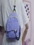 Mini Chain Decor Classic Backpack