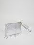Metallic Stitch Detail Square Bag