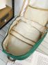 Drawstring Decor Two Tone Classic Backpack