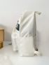 Letter Graphic Contrast Panel Functional Backpack