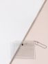 2pcs Clear Snap Button Detail Coin Cases
