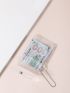 2pcs Clear Snap Button Detail Coin Cases