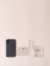 2pcs Clear Snap Button Detail Coin Cases