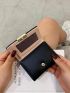 Metal Decor Small Wallet