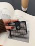 Houndstooth Pattern Small Wallet