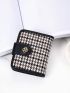 Houndstooth Pattern Small Wallet