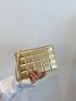 Metallic Embossed Clutch Bag