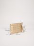 Metallic Embossed Clutch Bag