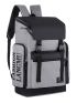 Letter Graphic Eyelet Buckle & Letter Patch Decor Flap Backpack