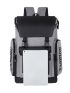 Letter Graphic Eyelet Buckle & Letter Patch Decor Flap Backpack