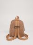 Mini Flap Pocket Front Corduroy Classic Backpack