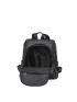 Litchi Embossed Zipper Front Functional Backpack