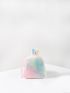 Tie Dye Cartoon Rabbit Design Fluffy Coin Purse