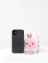 Tie Dye Cartoon Rabbit Design Fluffy Coin Purse