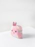 Tie Dye Cartoon Rabbit Design Fluffy Coin Purse