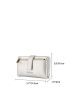Metallic Letter Graphic Small Wallet