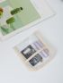 Clear Contrast Binding Coin Purse