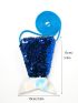 Sequin & Fish Tail Decor Coin Purse