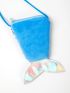 Sequin & Fish Tail Decor Coin Purse