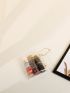 Snap Button Detail Clear Coin Case
