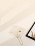 Snap Button Detail Clear Coin Case