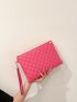 Quilted Clutch Bag With Wristlet