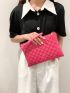 Quilted Clutch Bag With Wristlet