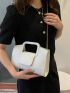 Scale Embossed Chain Square Bag