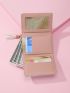 Patch Detail Tassel Decor Small Wallet